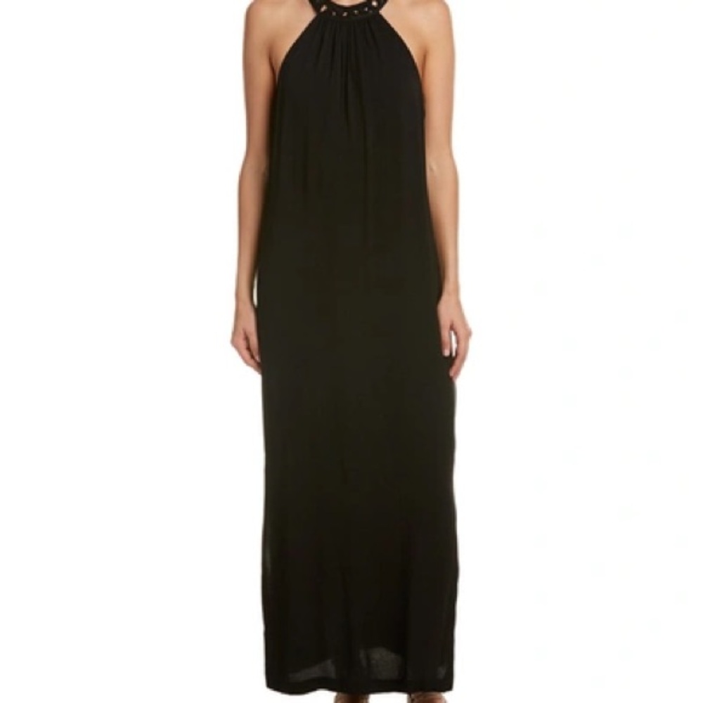 NWT Ella Moss Navy Halter Sleeveless Maxi Gown XS
